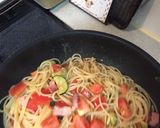 トマトとバジルとベーコンの冷温パスタ作り方10写真