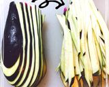 簡単！シソ香る我が家のナスユッケ✿作り方1写真