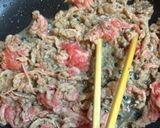 鬼おろし肉ごぼう風うどん作り方3写真