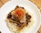 鬼おろし肉ごぼう風うどん作り方10写真