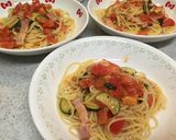 トマトとバジルとベーコンの冷温パスタ作り方12写真