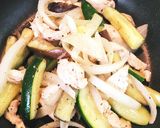 肉野菜炒め サラダ作り方1写真