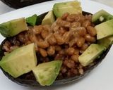アボカドココットで一人ランチまかない丼作り方3写真