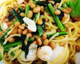 簡単♡納豆とほうれん草のパスタ♡作り方6写真