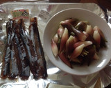 みょうがと身欠きニシンの味噌和え作り方1写真