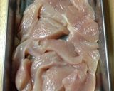 鶏むね肉の胡麻味噌漬け焼き作り方1写真