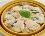 レンジで！ピザ風♪ベーコンポテチーズ作り方6写真