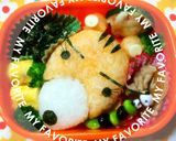 キャラ弁＊ぼのぼの＊ダイ姉ちゃん作り方6写真