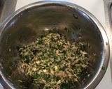 春巻き皮で作る餃子風鉄板ニラ饅頭作り方3写真