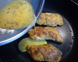 鮭のカレー風味バジルピカタ作り方7写真