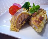 鮭のカレー風味バジルピカタ作り方8写真