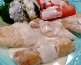 フレンチ風。ささみのクリームソース作り方6写真