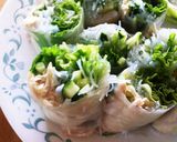 野菜と鶏肉のシャキシャキ生春巻き作り方3写真