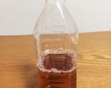ペットボトルで☆冷たく即飲み斜め凍らせ茶作り方1写真