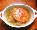 オニオンスープ~焼きトマトのせ~作り方7写真