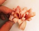 お弁当の隙間に☆簡単サラダとお花ハム作り方5写真