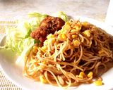 ツナコーン＆キノコの和風醤油スパ作り方4写真