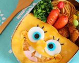 オムライスで＊スポンジボブキャラ弁作り方8写真