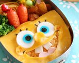 オムライスで＊スポンジボブキャラ弁作り方9写真