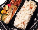 【男子弁当】パプとろろグラタンと生姜鮭作り方8写真