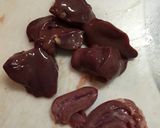 鳥レバーの甘辛煮作り方1写真