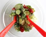 オクラ・胡瓜・ミニトマトの麺つゆマヨ和え作り方9写真