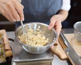 離乳食後期～栄養満点！だし香るお好み焼き作り方2写真