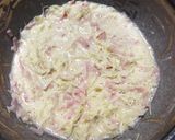 キャベツとハムの簡単お好み焼き作り方4写真