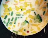 もっちり〜炊飯器で野菜たっぷり素麺パスタ作り方2写真