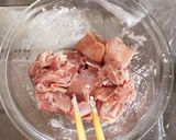柿の種でおかき揚げ〜( ´ ▽ ` )ノ作り方3写真