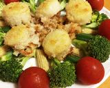 カリッと☆ホタテのチーズパン粉焼き作り方5写真