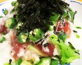 さっぱり☆まぐろの山かけ サラダ作り方4写真