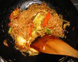 回鍋肉のついでに作るビーフン焼きそば作り方11写真
