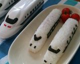 スティックおにぎり☆キャラ弁・新幹線。作り方8写真