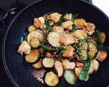 ガッツリ!茄子と鶏肉のニンニク味噌炒め作り方6写真