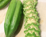 大きいオクラを使った夏野菜の煮浸し作り方1写真