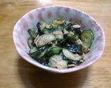 きゅうりとわかめとツナの酢の物作り方5写真