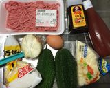 レンジで簡単！ゴーヤとひき肉の重ね蒸し作り方1写真