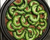 レンジで簡単！ゴーヤとひき肉の重ね蒸し作り方6写真