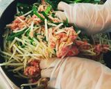 簡単☆準備10分★餃子ハンバーグ(ϋ)作り方2写真