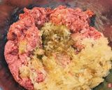 椎茸と塩麹で簡単 ジューシーハンバーグ作り方4写真
