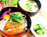 さんまの甘辛焼き丼作り方13写真