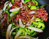 さっと1品＊ゴーヤと牛肉の炒めもの作り方5写真