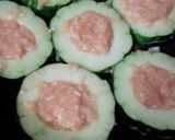 なす&うりの肉詰め＊ステーキソース作り方4写真