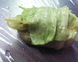 チーズが肉だねに入ったロールキャベツ作り方7写真
