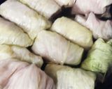 チーズが肉だねに入ったロールキャベツ作り方9写真