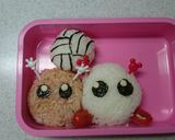 バボちゃんキャラ弁作り方1写真