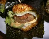和風焼きおにぎりバーガー作り方4写真