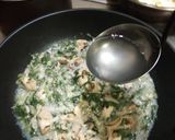 大人の塩味☆牡蠣と春菊のパスタ作り方5写真