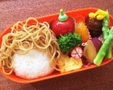 キャラ弁☆ハロウィン☆ネコちゃん弁当作り方1写真